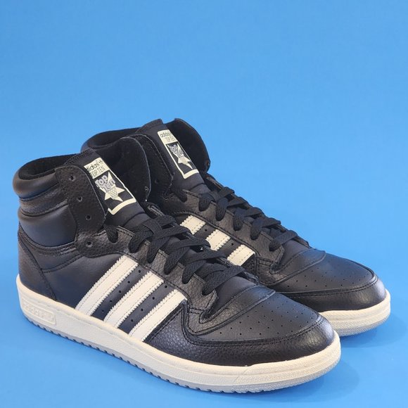 Adidas Top Ten High RB Core Black/Cream White/Grey Two Men's Sneakers GV6632 NWT - Picture 1 of 6